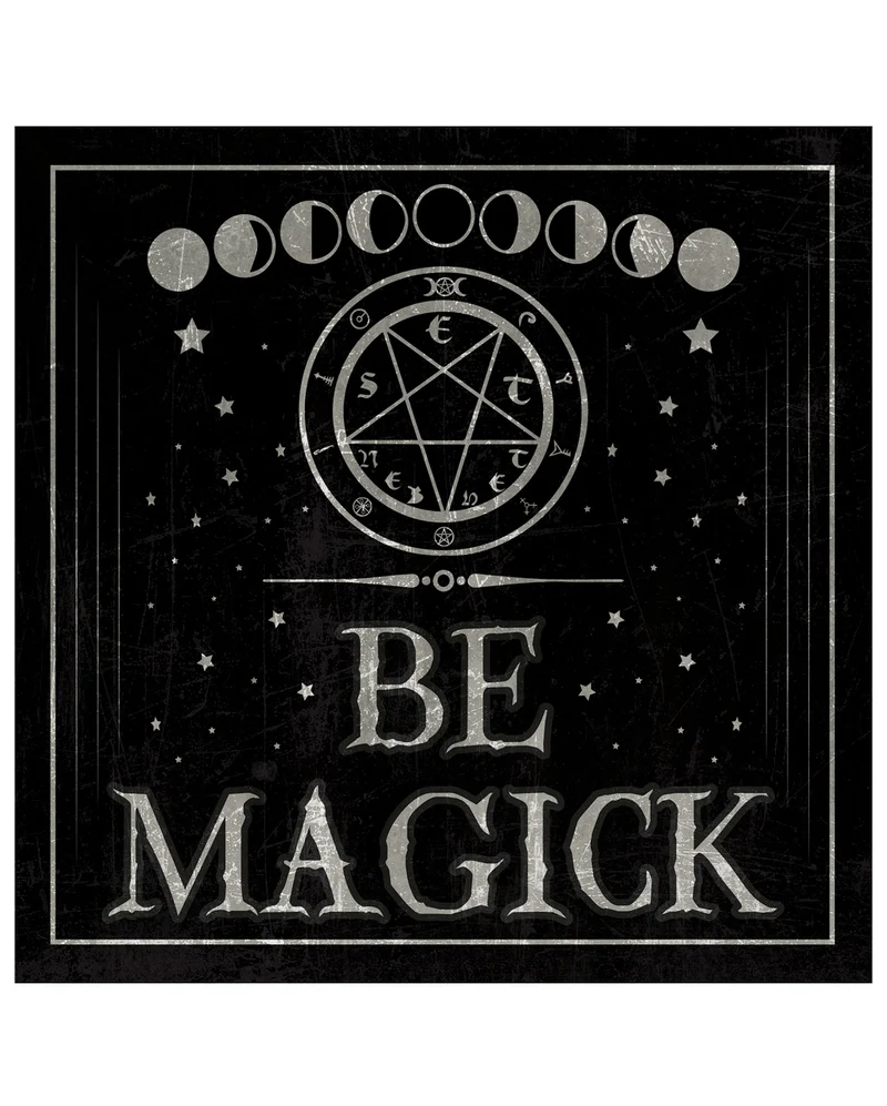 Vintage Metallschild "Be Magick" 20cm