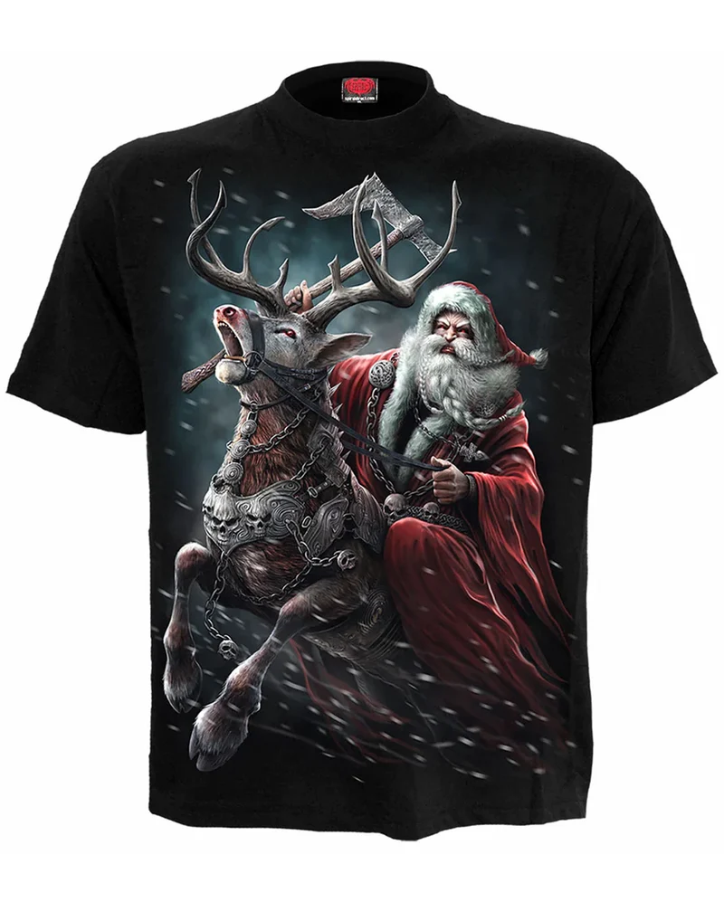 Schwarzes Sleigher T-Shirt