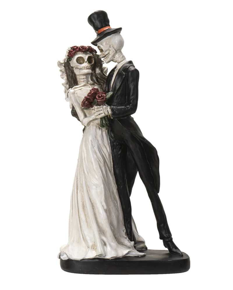 Gothic Skelett Brautpaar 32cm