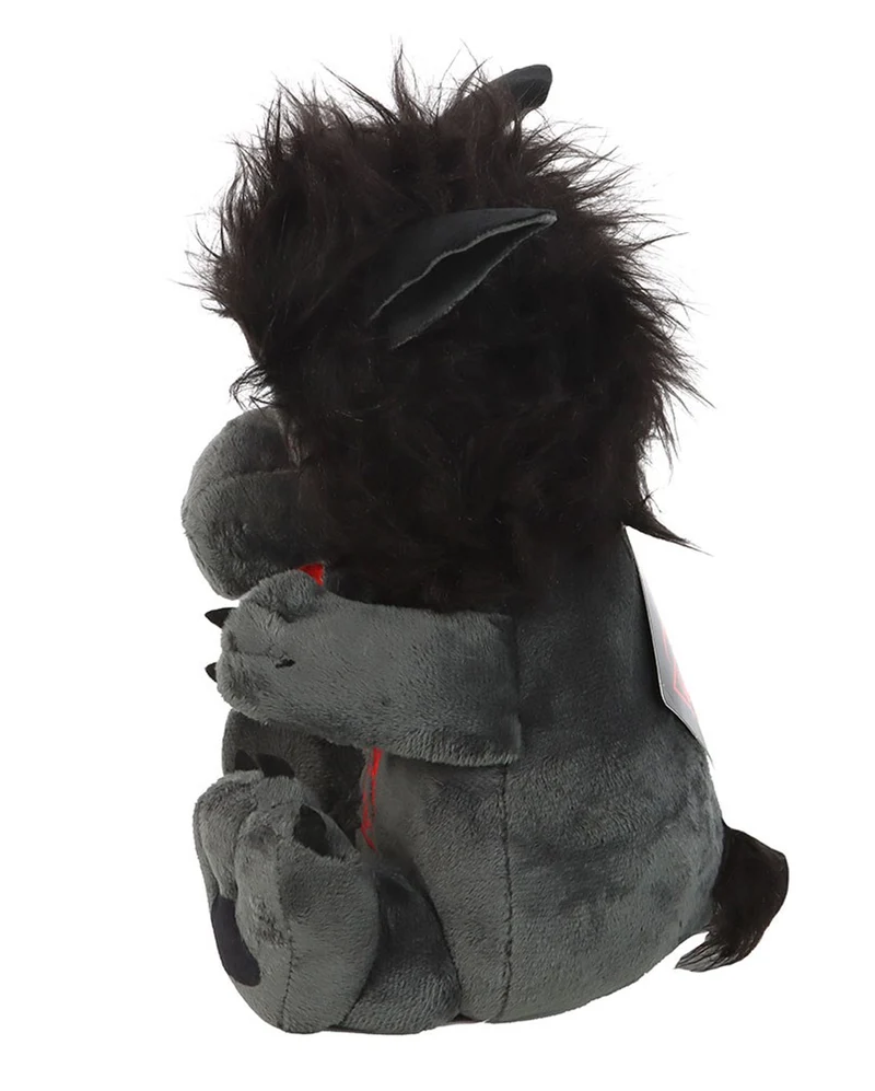 Schwarzer Werwolf aus Plüsch 20cm