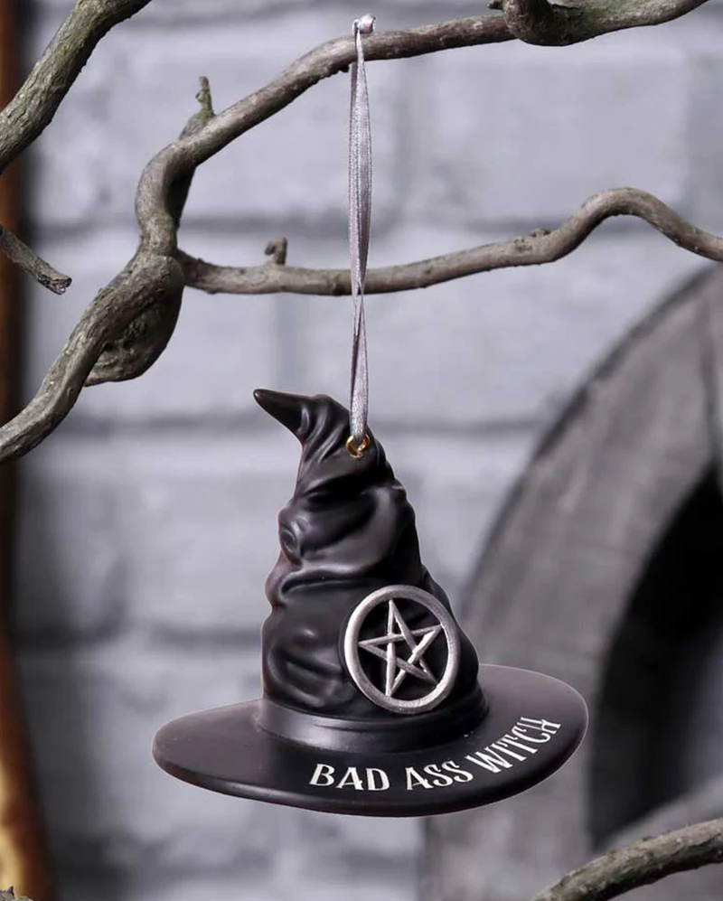 Bad Ass Witch Hänge-Ornament 9cm