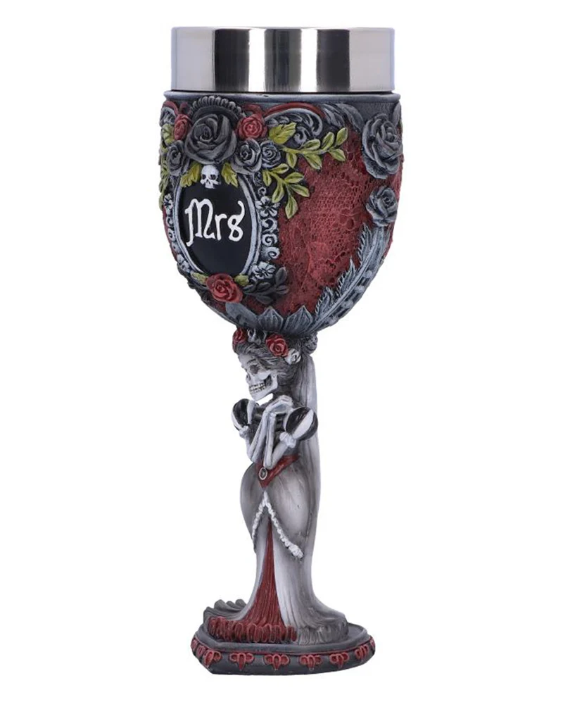 Mrs Skelett Gothic Kelch 21 cm