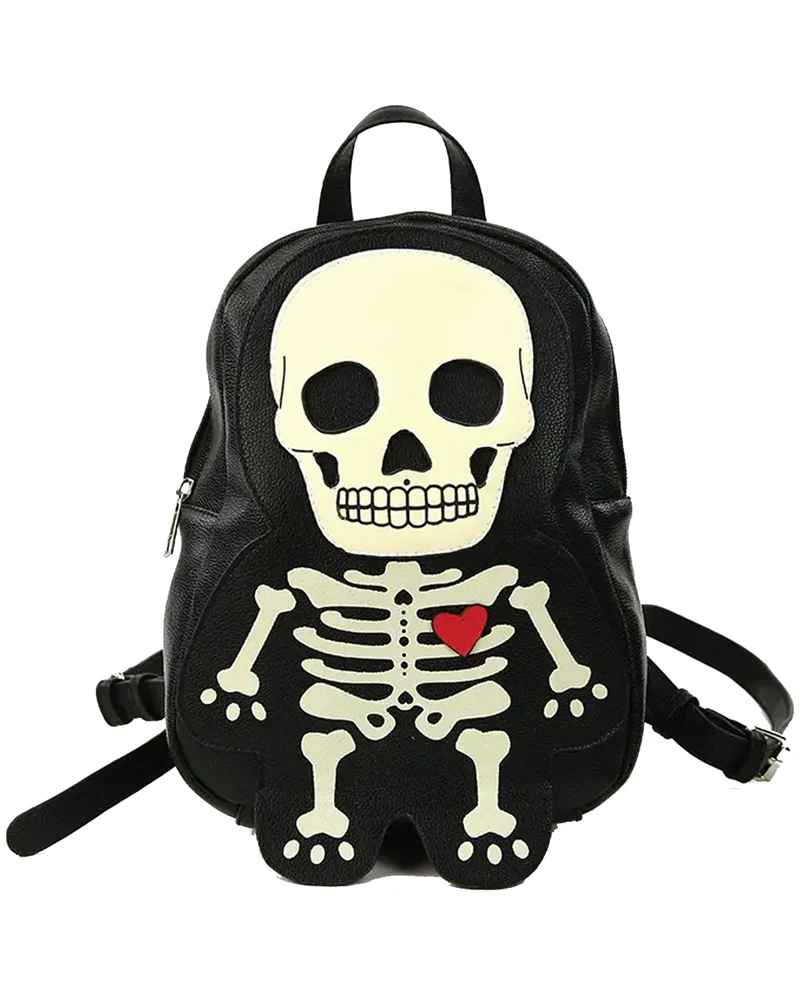 Skelett Rucksack Glow in the Dark