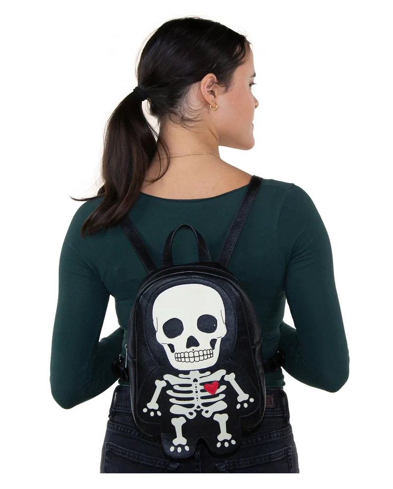 Skelett Rucksack Glow in the Dark
