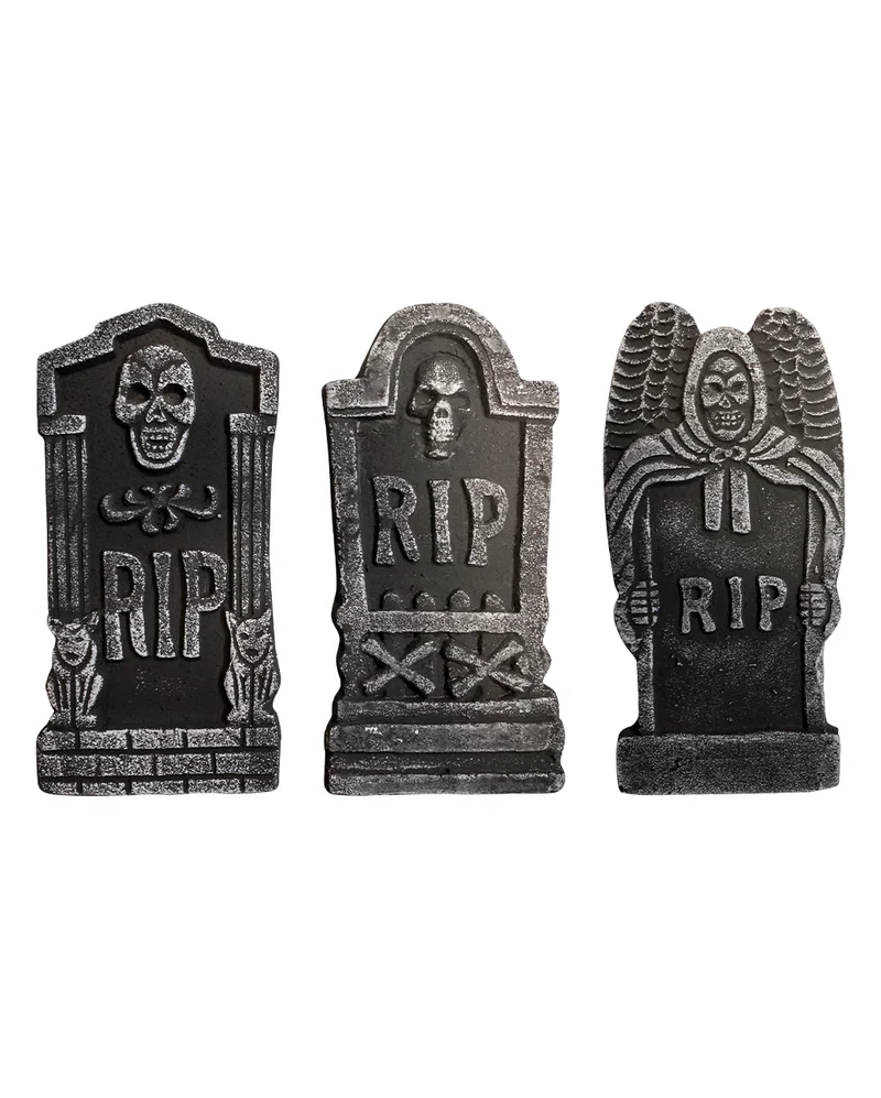 6-tlg. Halloween Grabstein Set 48cm