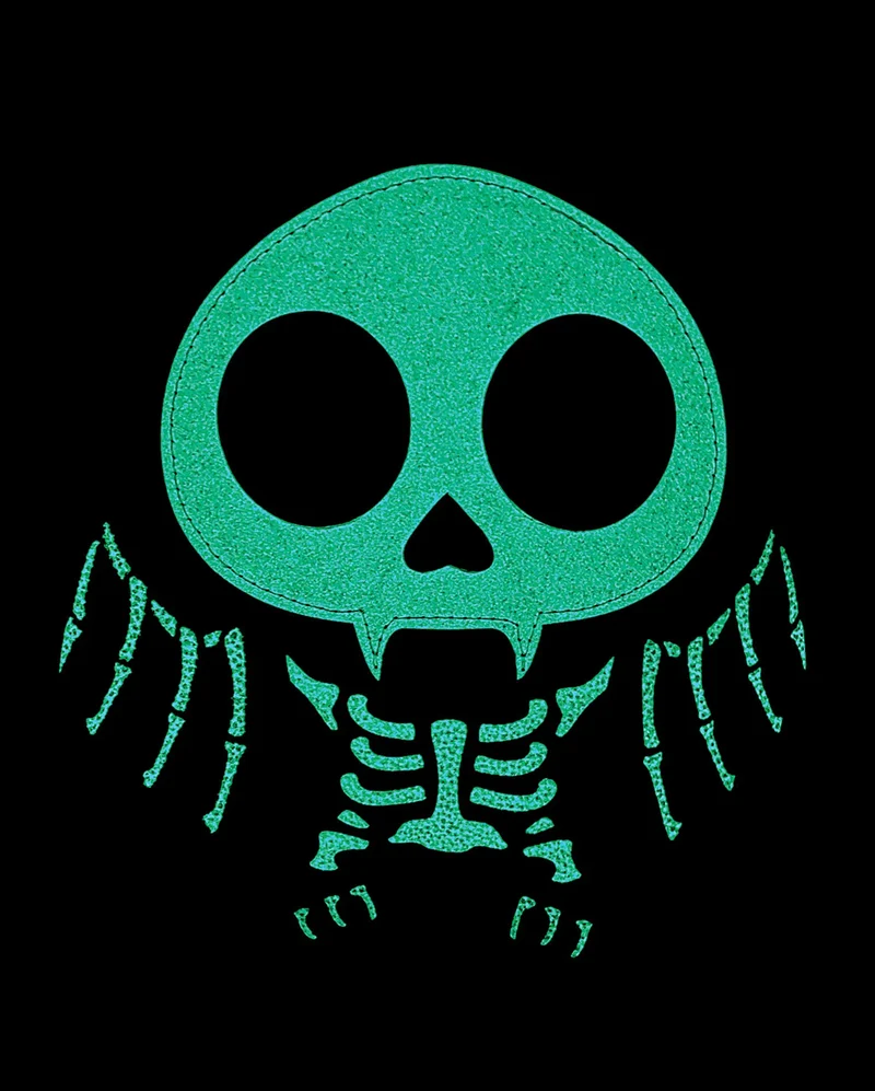 Glow in the Dark Skelett Fledermaus Handtasche