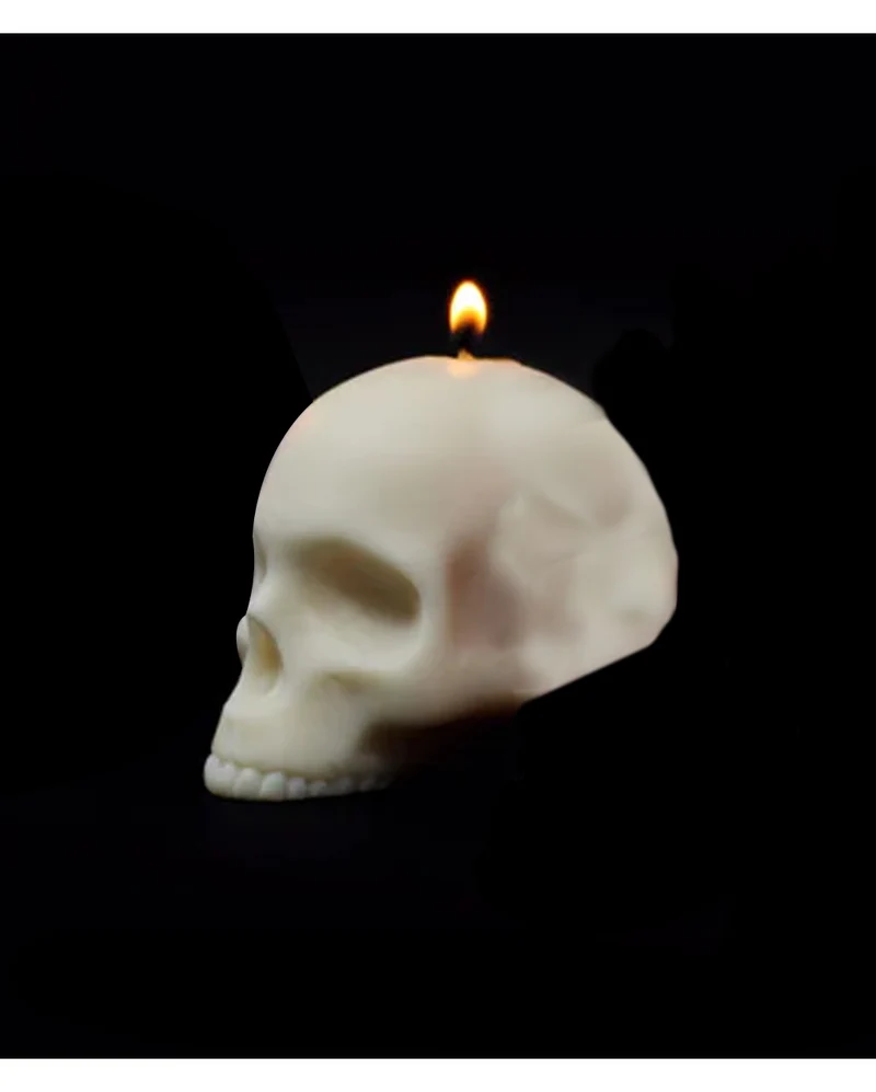Totenkopfkerze ohne Kiefer 6,5cm