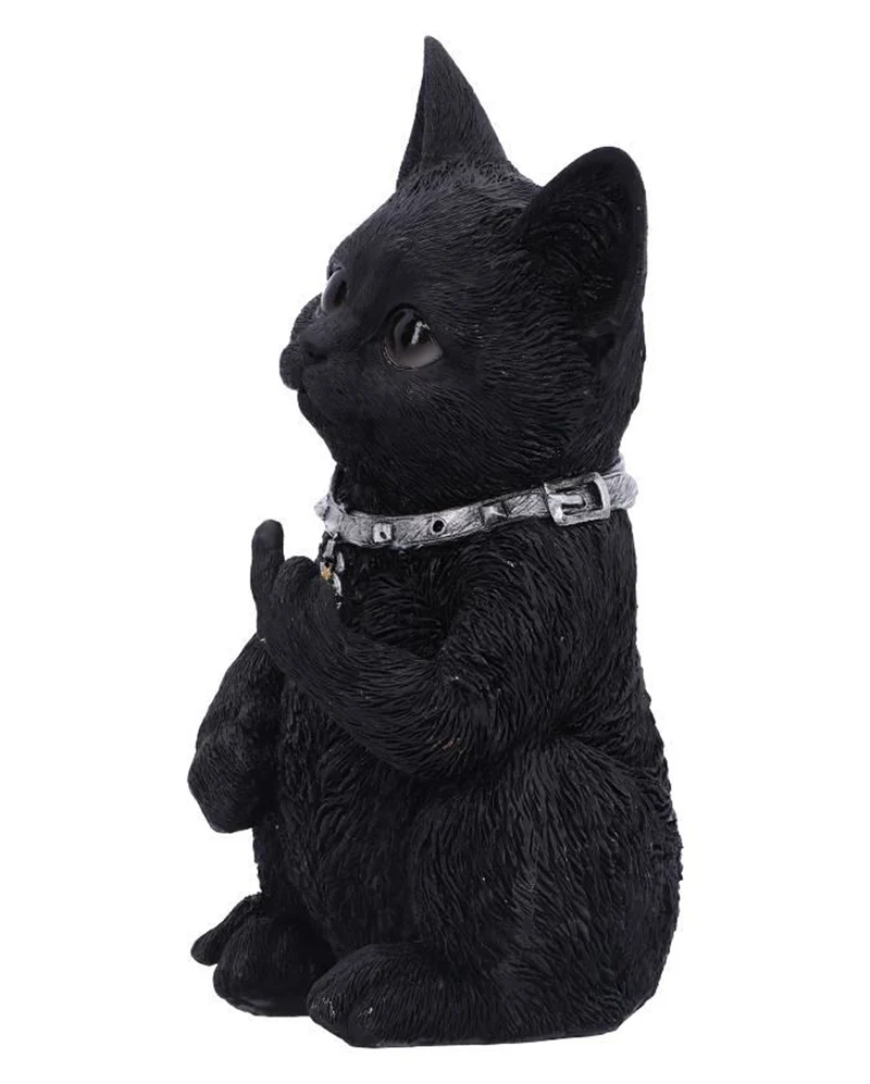 Cattitude Katze zeigt Mittelfinger 16,5cm