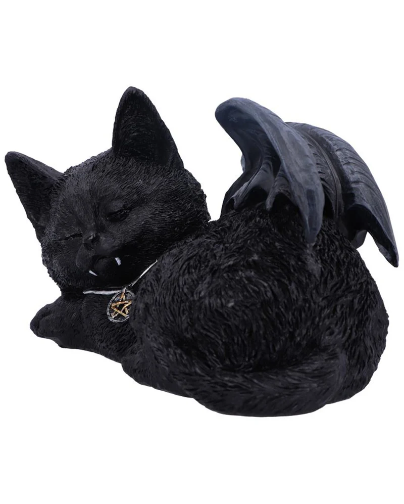 Schlafende Vampir Katze 18cm