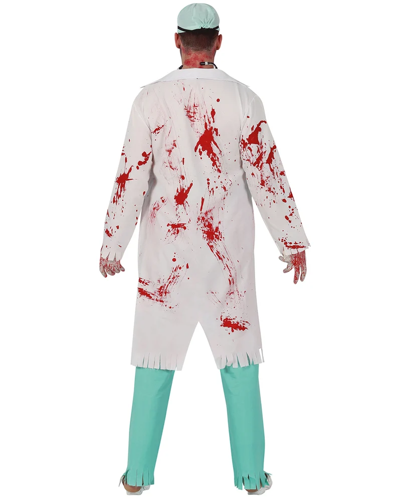 Blutiges Zombie Chirurg Herren Kostüm