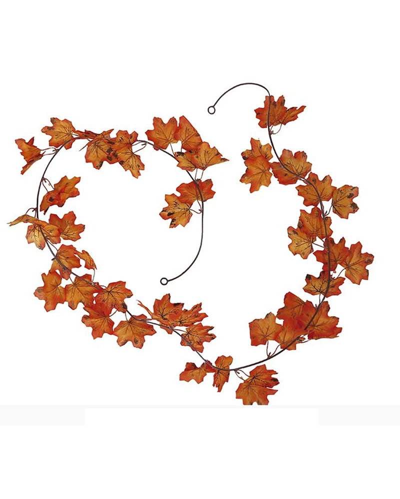 Herbstliche Ahornblatt Girlande 190 cm