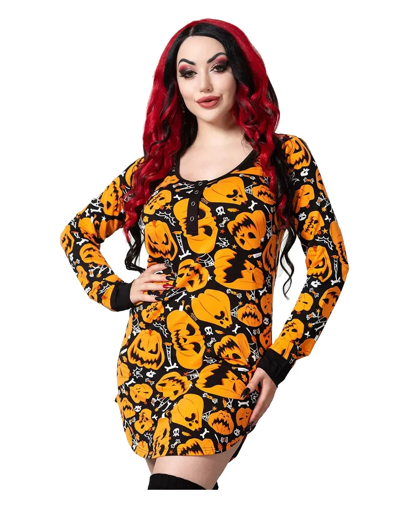 KILLSTAR Night Harvest Henley Kleid
