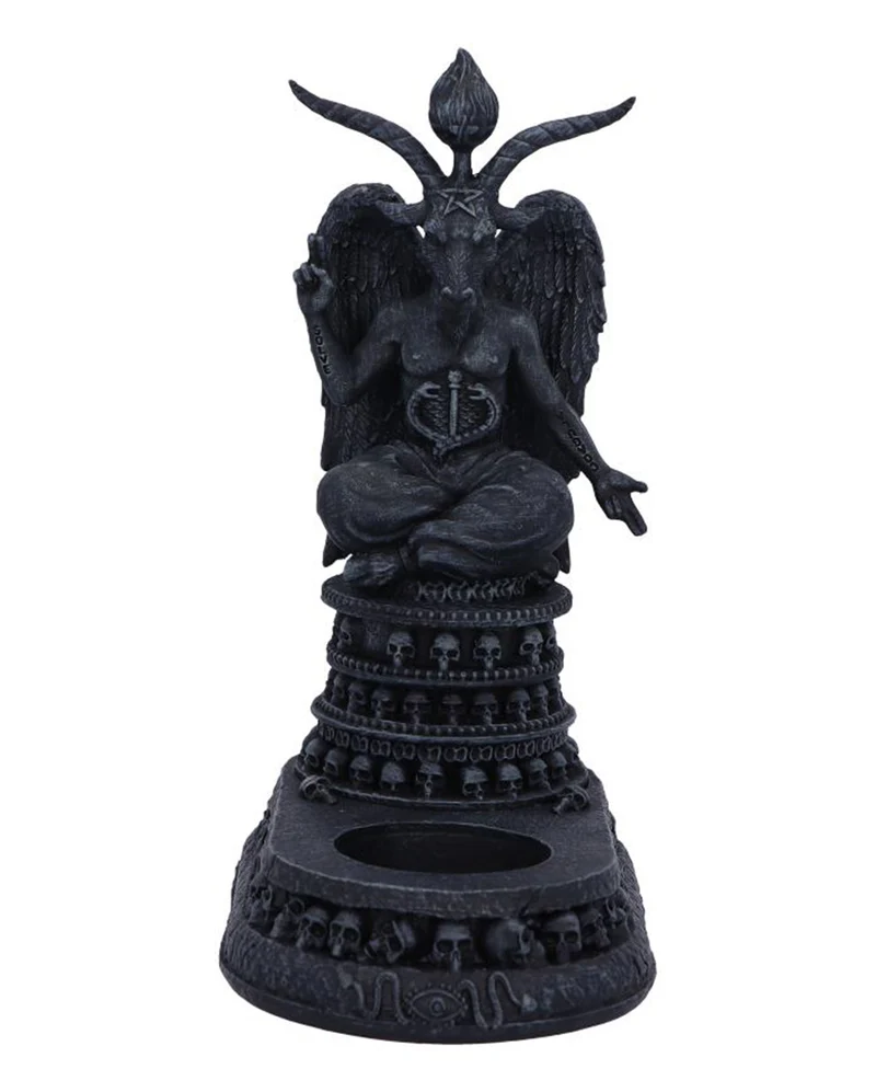 Baphomet's Hingabe Teelicht Halter 17cm