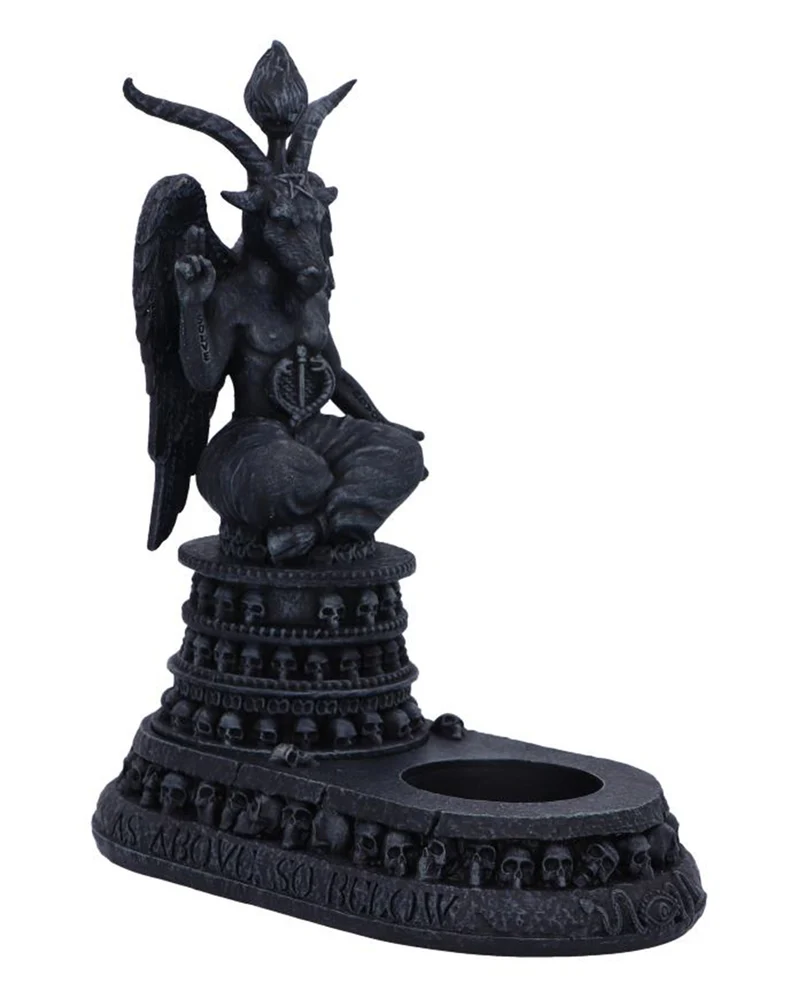 Baphomet's Hingabe Teelicht Halter 17cm