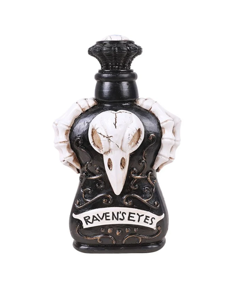 Gothic Giftflasche "Raben Augen"