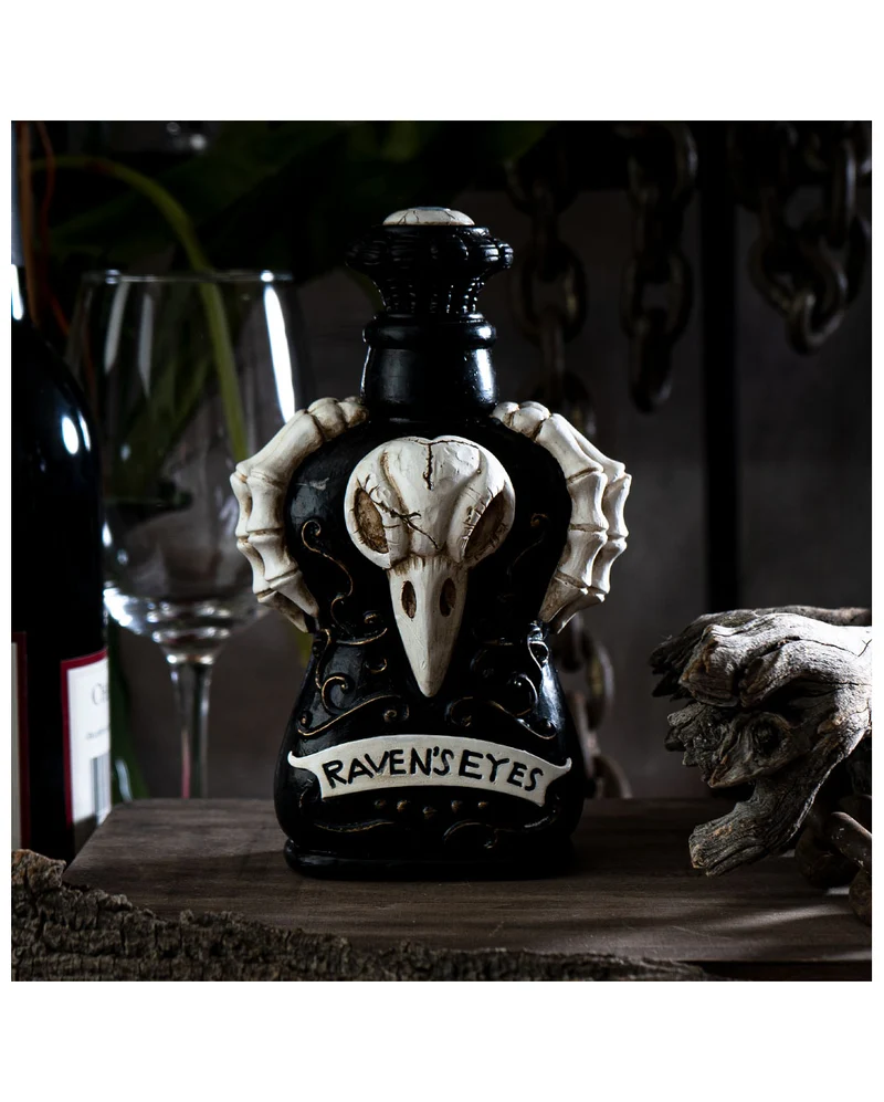 Gothic Giftflasche "Raben Augen"