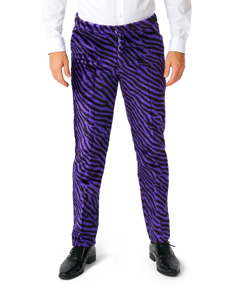 Pimp Faux Fur Zebra Anzug - Suitmeister