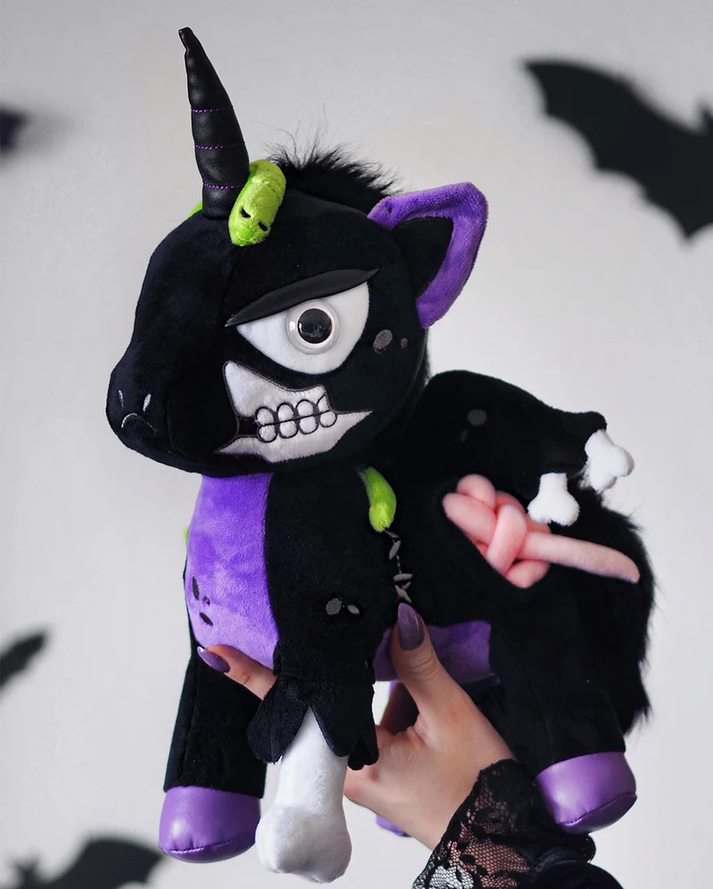 KILLSTAR Zombiecorn Dead Dawn Plüschtier Lila