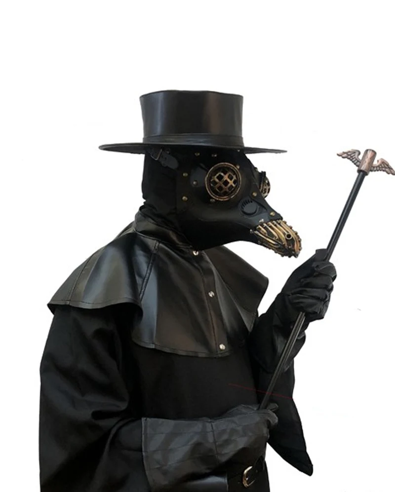 Pest Doktor Hut Schwarz