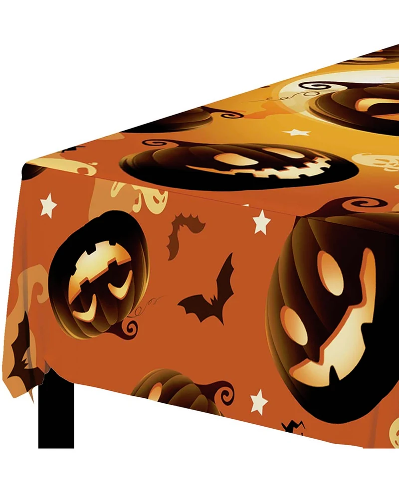 Happy Halloween Kürbis Tischdecke