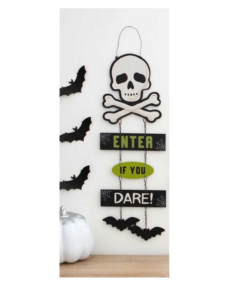 Enter If You Dare Halloween Schild 30cm