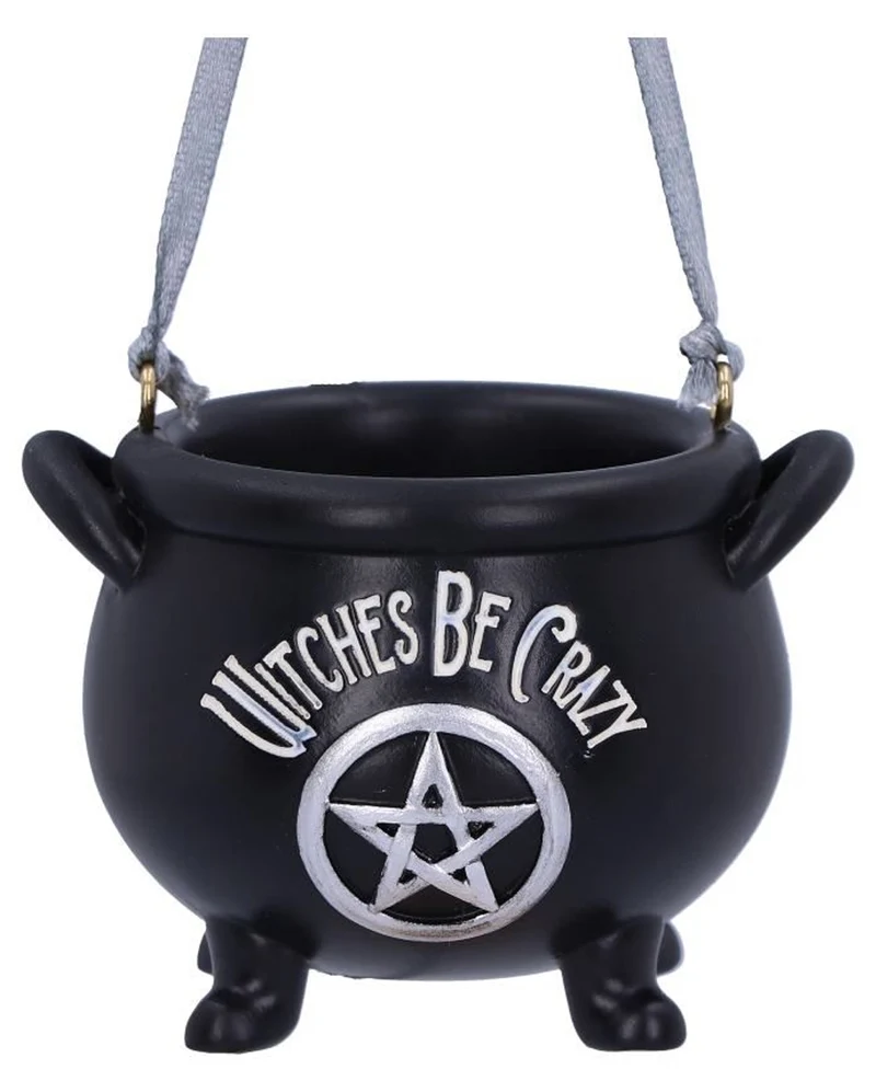 Hexen sind verrückt Hänge-Ornament 6cm