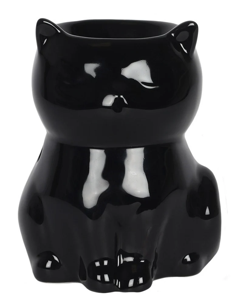 Schwarze Katze Duftöl Lampe