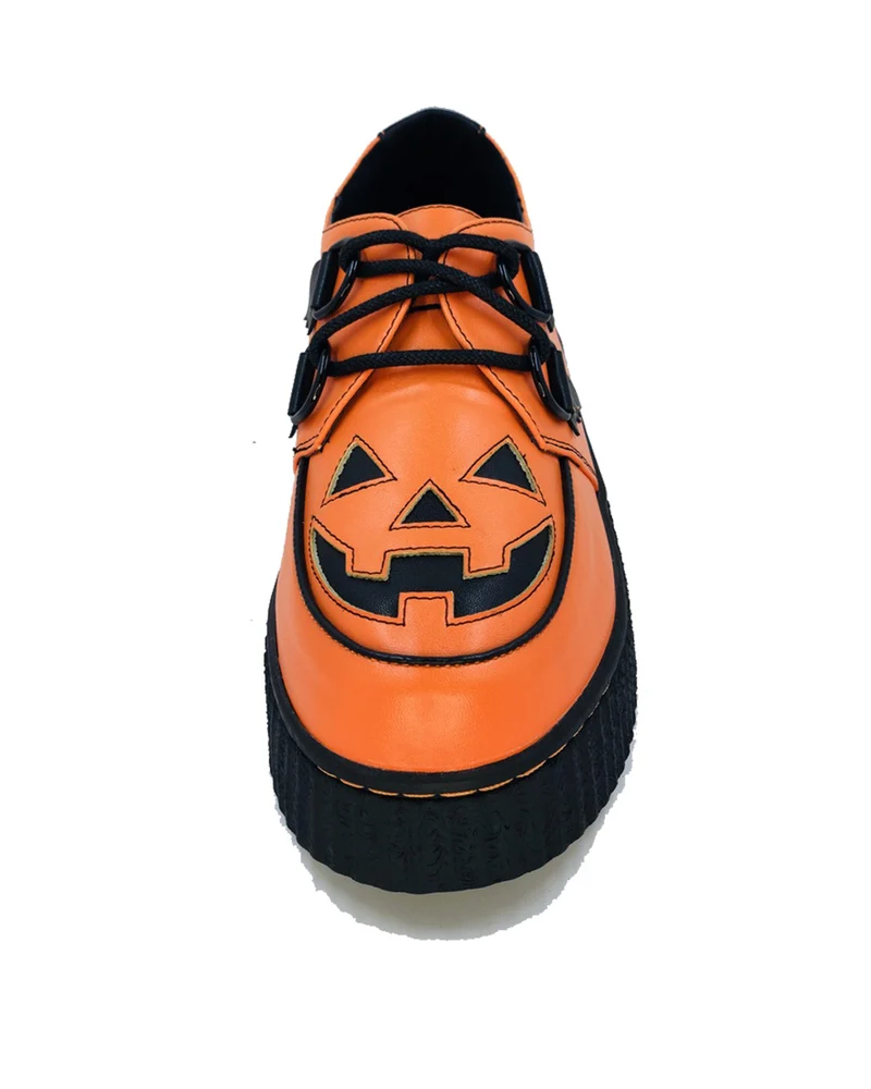 Jack O'lantern Trick or Treat Creepers Schuhe Orange