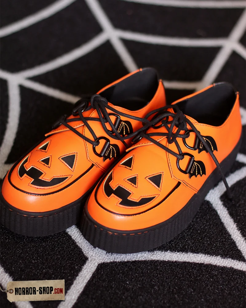 Jack O'lantern Trick or Treat Creepers Schuhe Orange