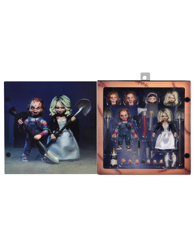 Bride of Chucky Ultimate Chucky & Tiffany 10cm