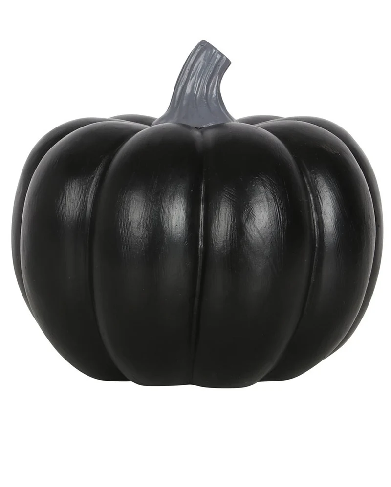 Schwarzer Kürbis Halloween Räucherkegelhalter 11cm
