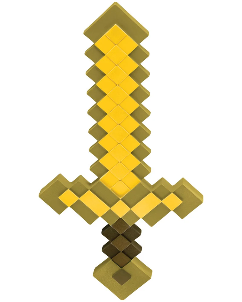 Minecraft Pixelschwert Gold