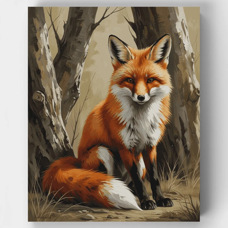 Fox in the Forest - Paint by Numbers Kit