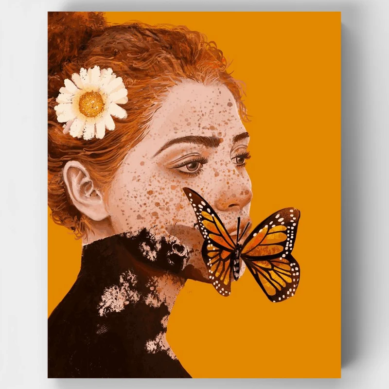 "Hush Butterfly" Paint by Numbers Kit