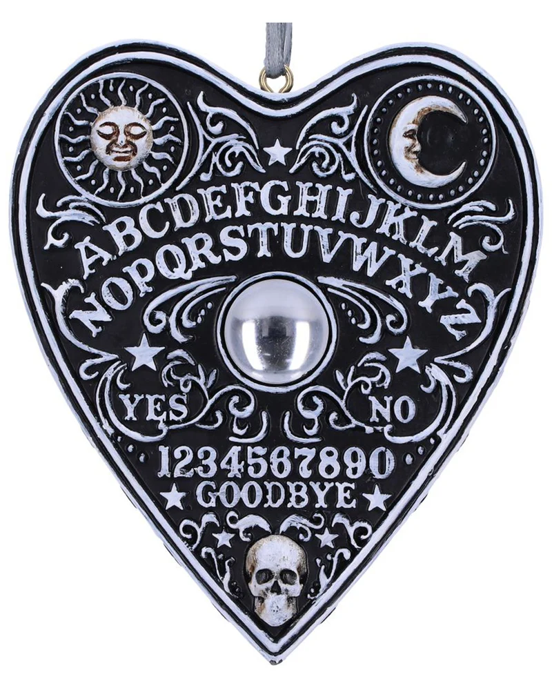 Hexenbrett Planchette als Hängeschmuck 8,5cm