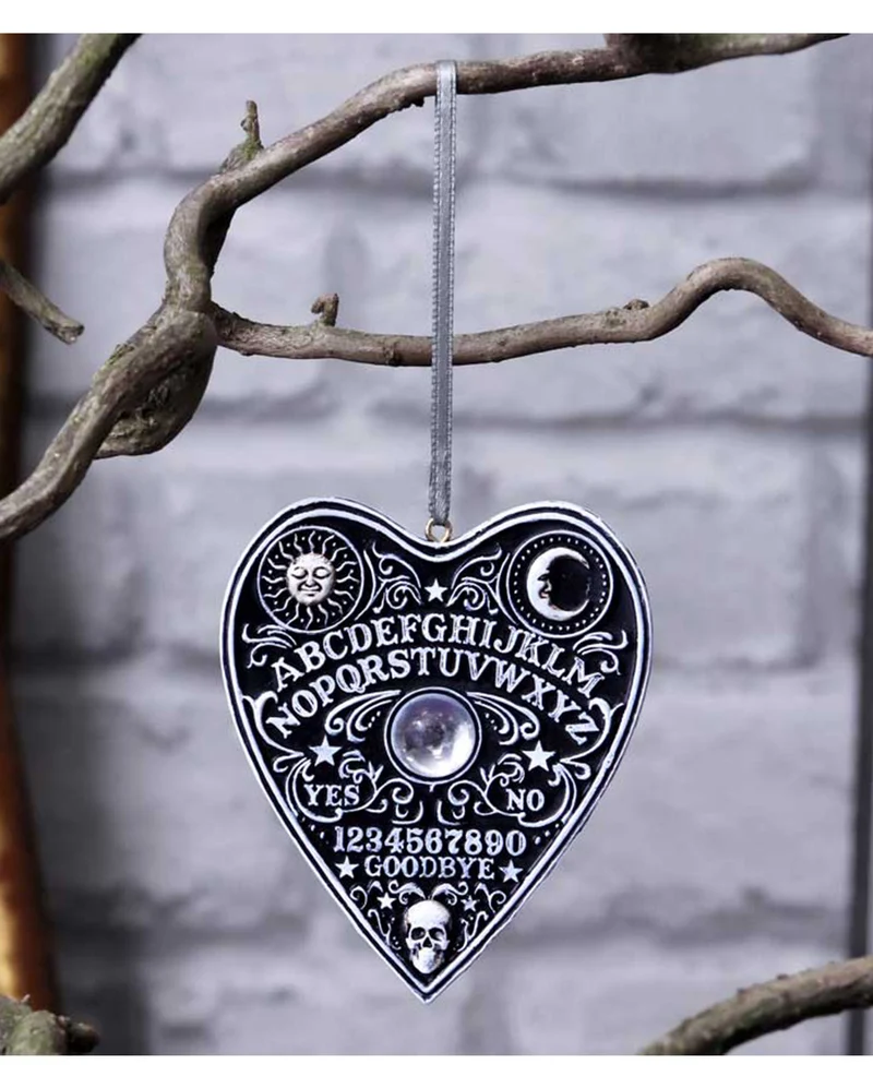 Hexenbrett Planchette als Hängeschmuck 8,5cm