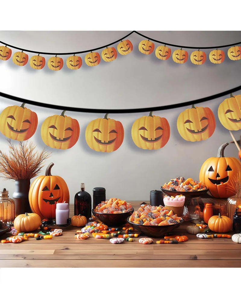 Halloween Girlande Kürbis 3m