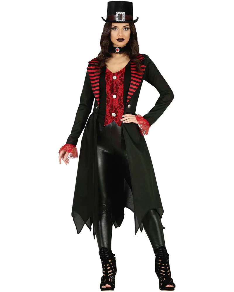 Elegantes Gothic Vampiress Damenkostüm