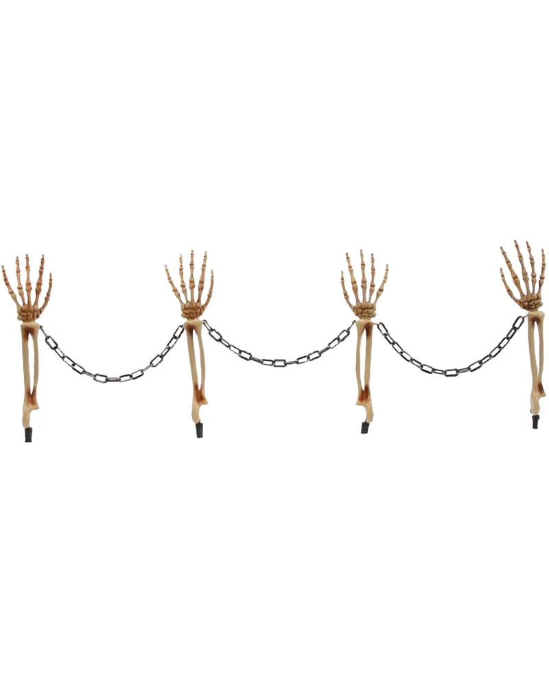 Skeletthand Gartenstecker Zaun