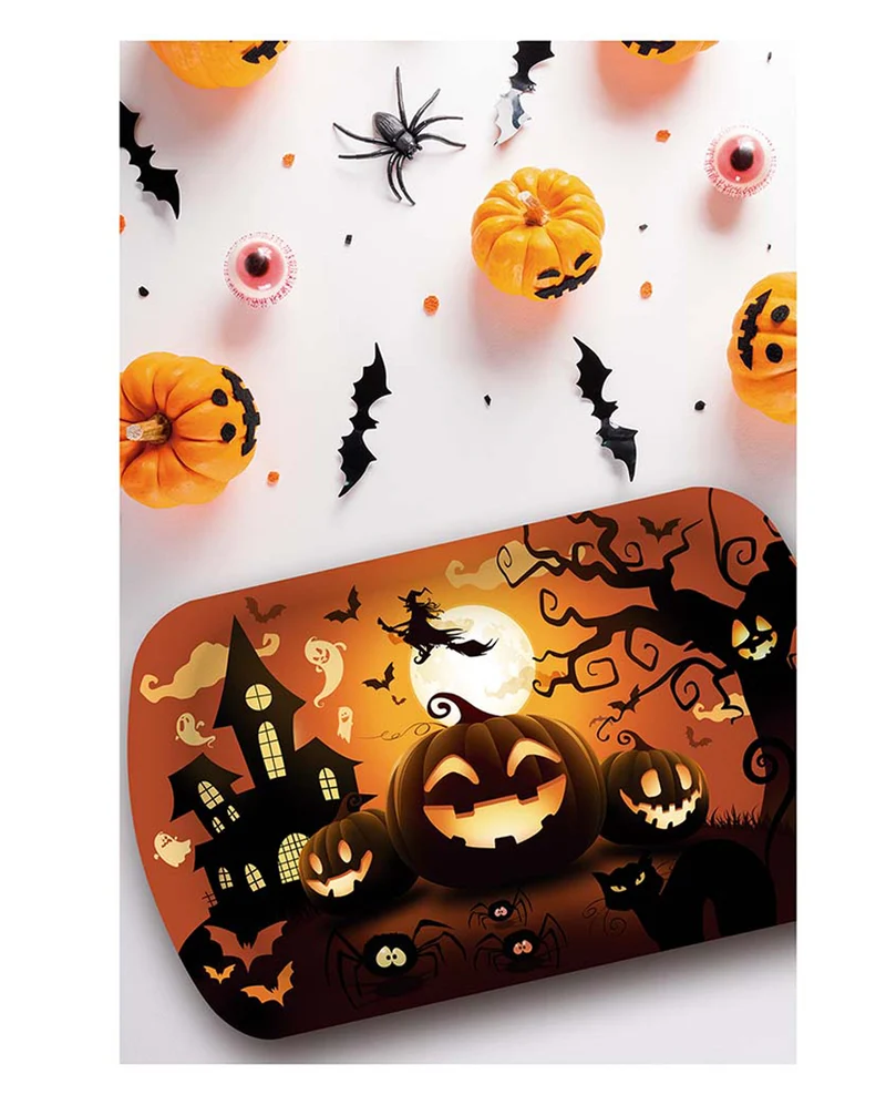 Happy Halloween Kürbis Tablett