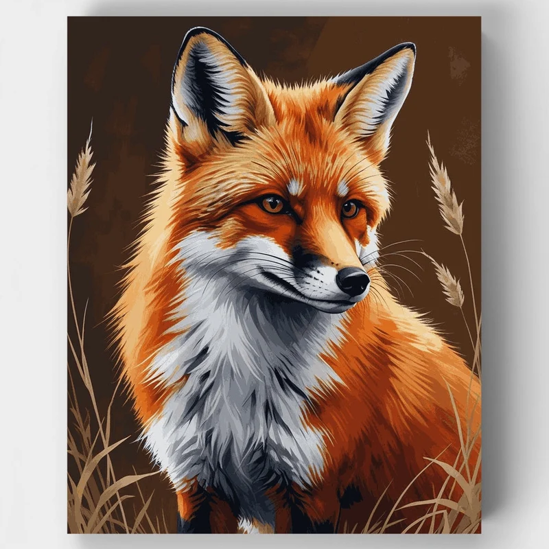 Majestic Fox Portrait - Paint by Numbers Kit