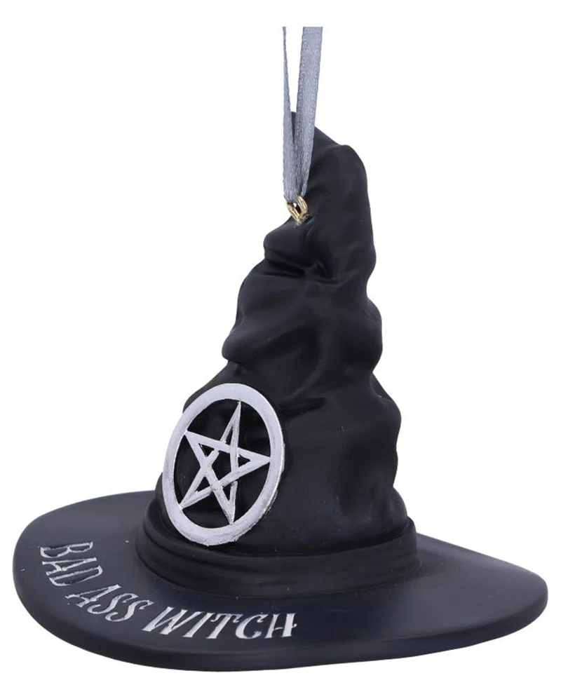 Bad Ass Witch Hängedeko Ornament 9cm