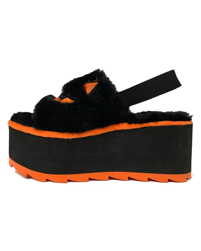Lilly Jack O'Lantern Plateausandalen