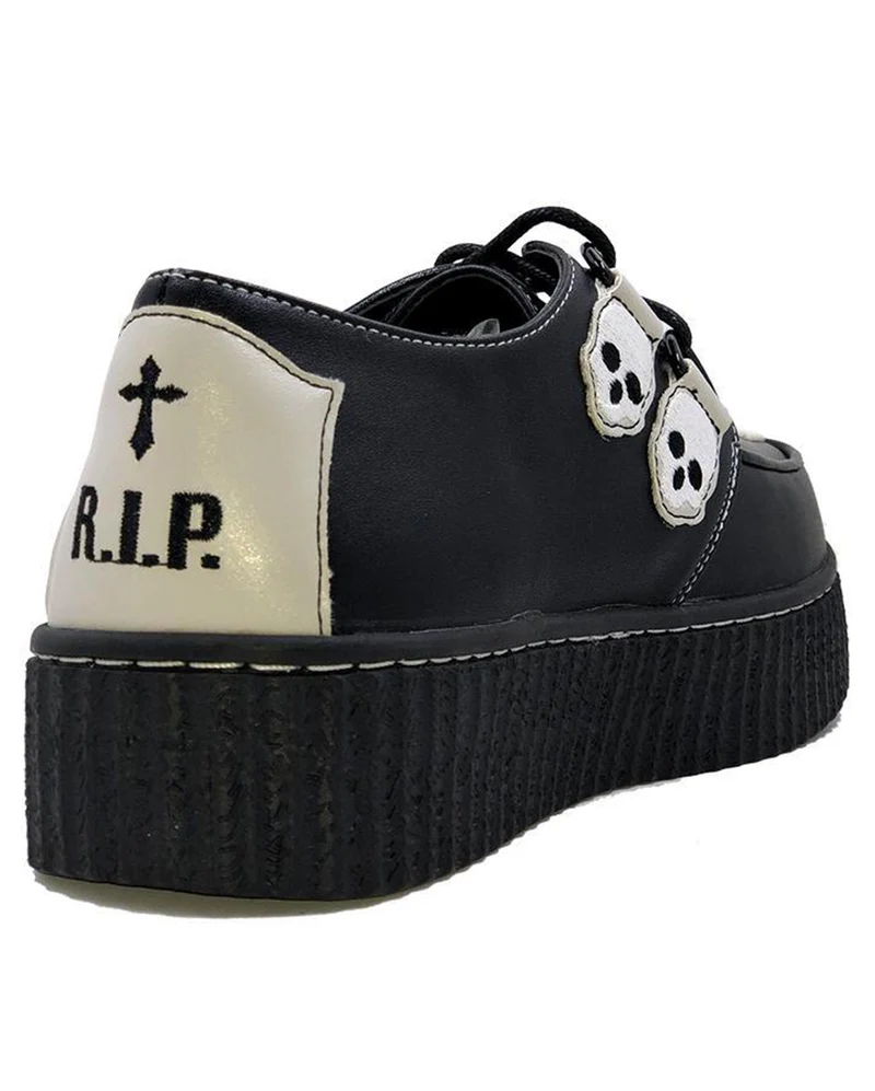 Coffin Black Creepers Schuhe