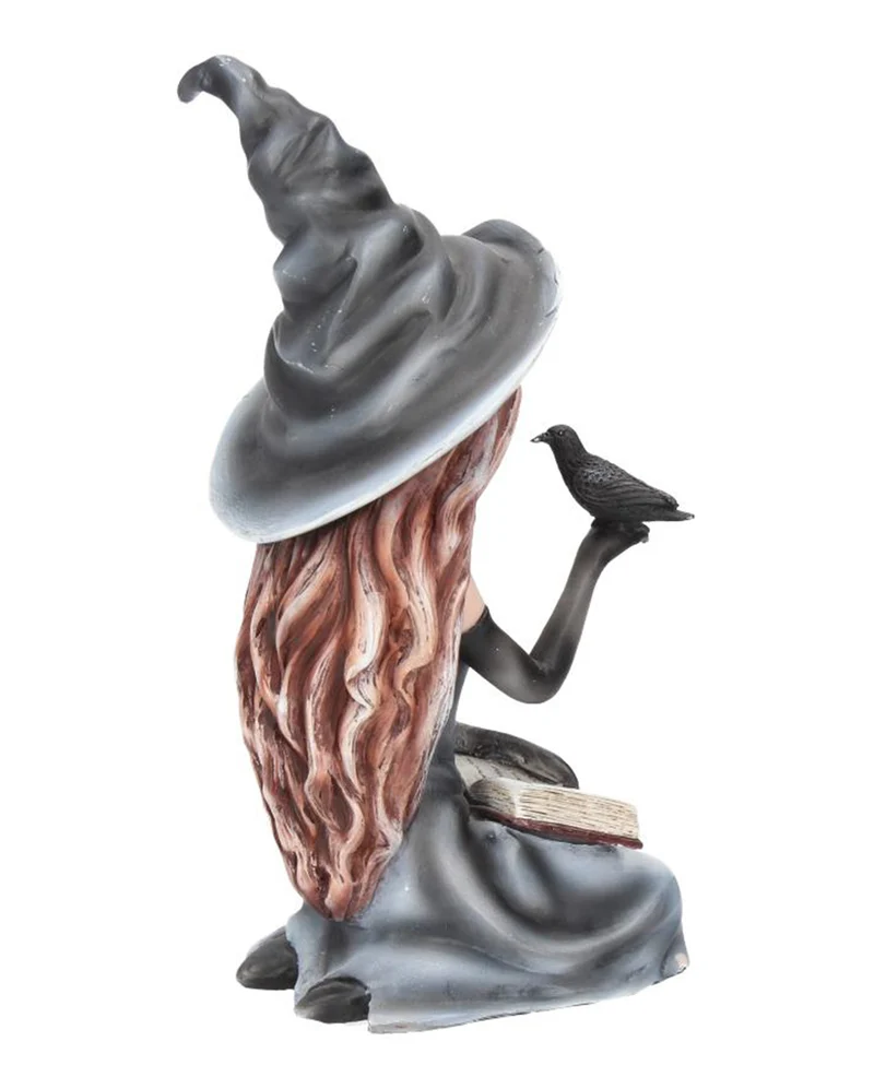 Gothic Hexe Regan mit Rabe 15cm