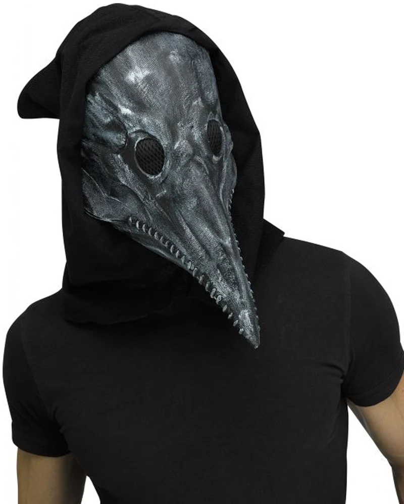 Vintage Pestdoktor Maske Grau