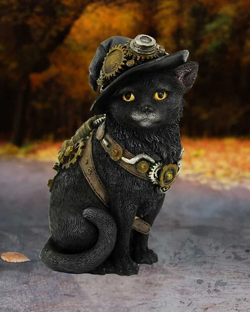 Steampunk Clockwork Kitty Figur 16,5cm
