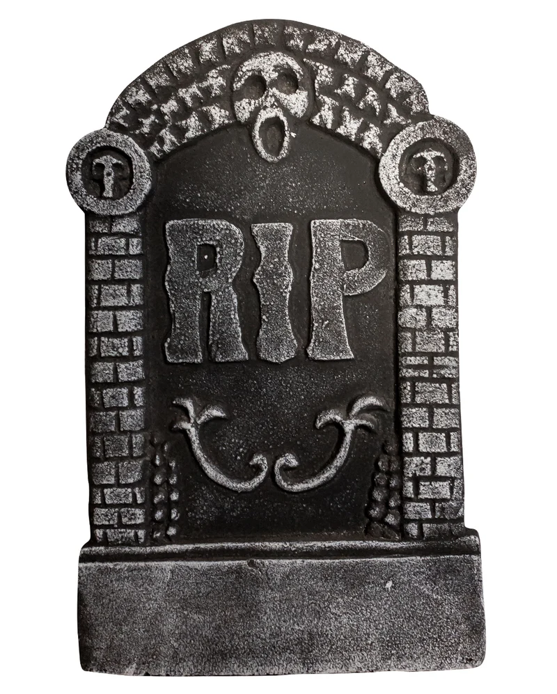 6-teiliges Halloween Grabstein Set 48cm