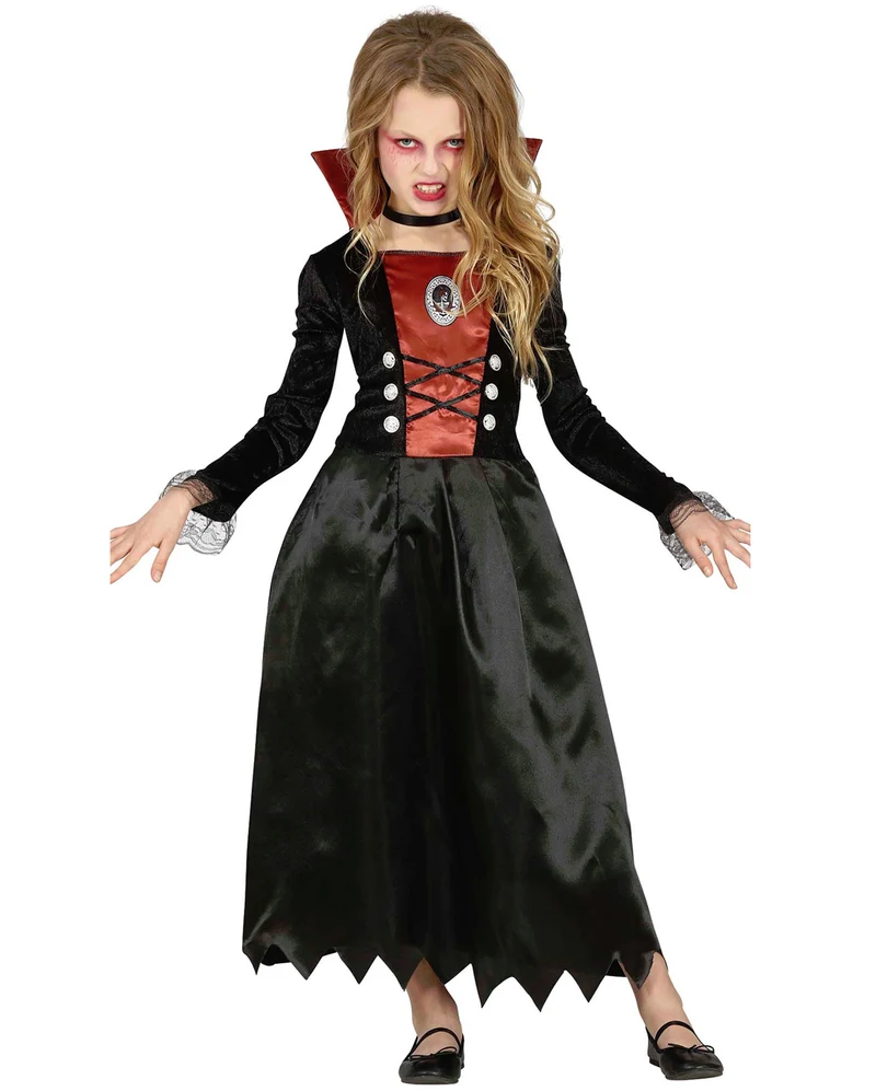 Elegantes Vampiress Kinder Kostüm