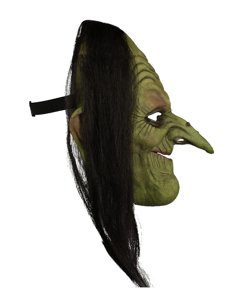 Sumpfhexe Halloween Halbmaske